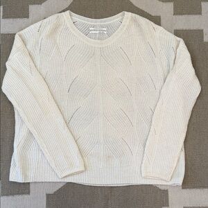 Anthropologie Cream Sweater small